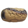 Handmade Pottery Clay Beads, About:22x12mm, Hole:Approx 4mm, Sold by Bag  