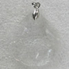 Glass Crystal Pendants Without Pendant Bail, Sector 28x28mm Hole:1mm, Sold by Bag