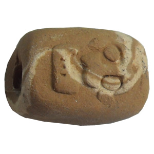 Handmade Pottery Clay Beads, About:20x14mm, Hole:Approx 4mm, Sold by Bag  