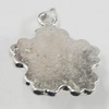 Pendant, Zinc Alloy Jewelry Findings, Flower 14x17mm, Sold by Bag