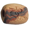 Handmade Pottery Clay Beads, About:18x13mm, Hole:Approx 4mm, Sold by Bag  