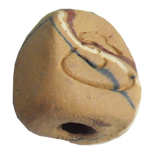 Handmade Pottery Clay Beads, About:16x15mm, Hole:Approx 4mm, Sold by Bag  