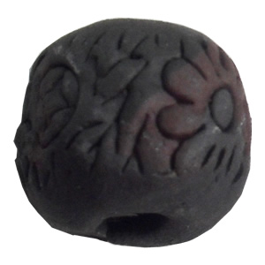 Handmade Pottery Clay Beads, About:15x13mm, Hole:Approx 4mm, Sold by Bag  