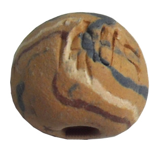 Handmade Pottery Clay Beads, About:15x13mm, Hole:Approx 4mm, Sold by Bag  