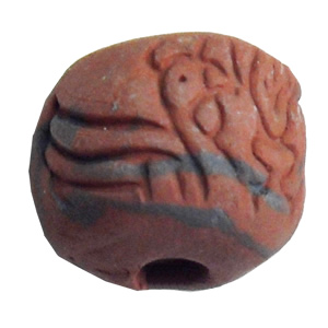 Handmade Pottery Clay Beads, About:15x13mm, Hole:Approx 4mm, Sold by Bag  