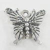 Pendant, Zinc Alloy Jewelry Findings, Butterfly 17x15mm, Sold by Bag