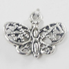 Pendant, Zinc Alloy Jewelry Findings, Butterfly 18x14mm, Sold by Bag