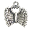 Pendant, Zinc Alloy Jewelry Findings, Butterfly 16x17mm, Sold by Bag