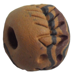 Handmade Pottery Clay Beads, About:13x15mm, Hole:Approx 4mm, Sold by Bag  