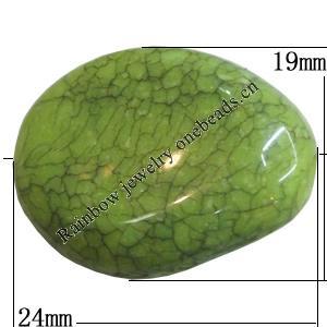 Imitate Gemstone Acrylic Beads, Nugget 24x19mm Hole:2mm, Sold by Bag