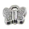 Pendant, Zinc Alloy Jewelry Findings, Butterfly 7x6mm, Sold by Bag