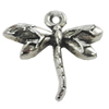 Pendant, Zinc Alloy Jewelry Findings, Dragonfly 19x20mm, Sold by Bag