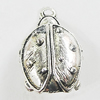 Pendant, Zinc Alloy Jewelry Findings, 13x20mm, Sold by Bag