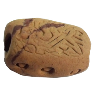 Handmade Pottery Clay Beads, About:19x13mm, Hole:Approx 4mm, Sold by Bag