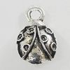 Pendant, Zinc Alloy Jewelry Findings, 10x15mm, Sold by Bag