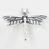 Pendant, Zinc Alloy Jewelry Findings, Dragonfly 20x16mm, Sold by Bag