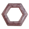 Imitate Gemstone Acrylic Beads, Polygon 29mm Hole:2mm, Sold by Bag