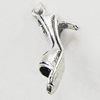Pendant, Zinc Alloy Jewelry Findings, Shoes 6x23mm, Sold by Bag