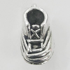 Pendant, Zinc Alloy Jewelry Findings, Shoes 9x16mm, Sold by Bag