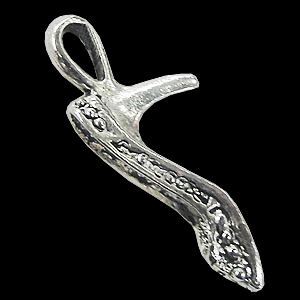 Pendant, Zinc Alloy Jewelry Findings, Shoes 4x25mm, Sold by Bag