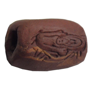 Handmade Pottery Clay Beads, About:19x13mm, Hole:Approx 4mm, Sold by Bag