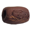 Handmade Pottery Clay Beads, About:19x13mm, Hole:Approx 4mm, Sold by Bag