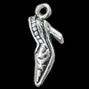 Pendant, Zinc Alloy Jewelry Findings, Shoes 8x22mm, Sold by Bag