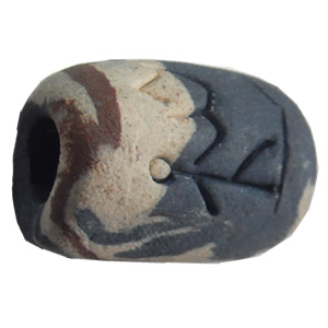 Handmade Pottery Clay Beads, About:19x13mm, Hole:Approx 4mm, Sold by Bag