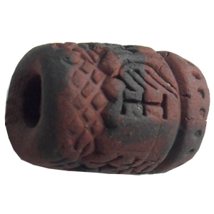 Handmade Pottery Clay Beads, About:15x11mm, Hole:Approx 4mm, Sold by Bag