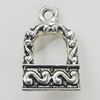 Pendant, Zinc Alloy Jewelry Findings, 12x18mm, Sold by Bag