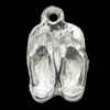 Pendant, Zinc Alloy Jewelry Findings, Shoes 9x16mm, Sold by Bag