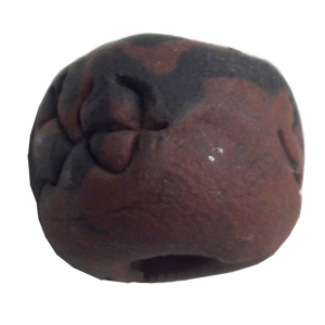 Handmade Pottery Clay Beads, About:13x11mm, Hole:Approx 5mm, Sold by Bag