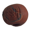 Handmade Pottery Clay Beads, About:13x11mm, Hole:Approx 5mm, Sold by Bag