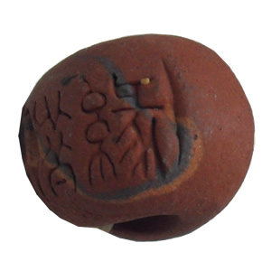 Handmade Pottery Clay Beads, About:13x11mm, Hole:Approx 5mm, Sold by Bag