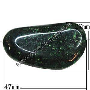 Imitate Gemstone Acrylic Beads, Nugget 47x27mm Hole:3mm, Sold by Bag