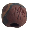 Handmade Pottery Clay Beads, About:13x11mm, Hole:Approx 5mm, Sold by Bag