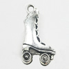 Pendant, Zinc Alloy Jewelry Findings, Shoes 11x21mm, Sold by Bag