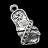 Pendant, Zinc Alloy Jewelry Findings, Shoes 8x22mm, Sold by Bag