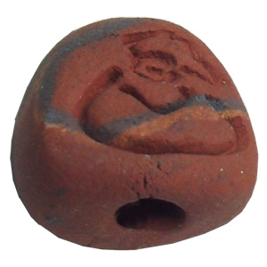 Handmade Pottery Clay Beads, About:15x13mm Hole:Approx 4mm, Sold by Bag