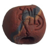 Handmade Pottery Clay Beads, About:15x13mm Hole:Approx 4mm, Sold by Bag