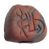 Handmade Pottery Clay Beads, About:13x12mm Hole:Approx 4mm, Sold by Bag