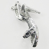 Pendant, Zinc Alloy Jewelry Findings, Shoes 6x22mm, Sold by Bag