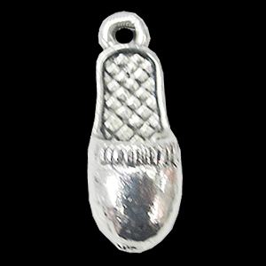 Pendant, Zinc Alloy Jewelry Findings, Shoes 7x21mm, Sold by Bag