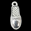 Pendant, Zinc Alloy Jewelry Findings, Shoes 7x21mm, Sold by Bag