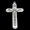 Pendant, Zinc Alloy Jewelry Findings, Cross 29x50mm, Sold by Bag