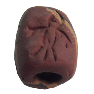 Handmade Pottery Clay Beads, About:13x16mm, Hole:Approx 4mm, Sold by Bag