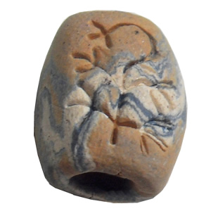 Handmade Pottery Clay Beads, About:13x16mm, Hole:Approx 4mm, Sold by Bag