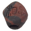 Handmade Pottery Clay Beads, About:15x14mm Hole:Approx 4mm, Sold by Bag