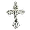 Pendant, Zinc Alloy Jewelry Findings, Cross 18x28mm, Sold by Bag