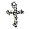 Pendant, Zinc Alloy Jewelry Findings, Cross 12x18mm, Sold by Bag